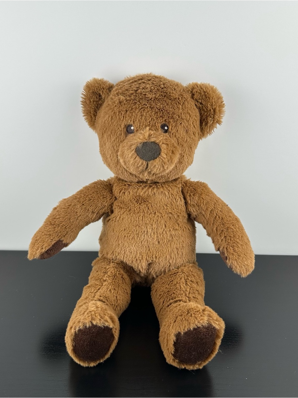 Ikea Brunbjorn Brown Plush Teddy Bear 13” Stuffed Animal Sewn Eyes Vintage Toy